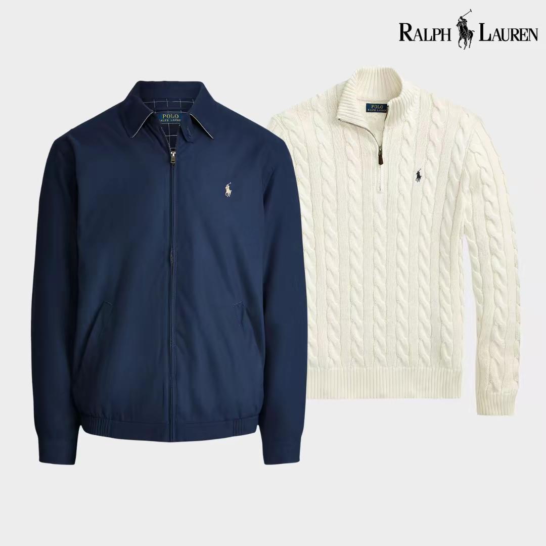 Ensemble R&L : Blouson aviateur + Pull à col zippé offert