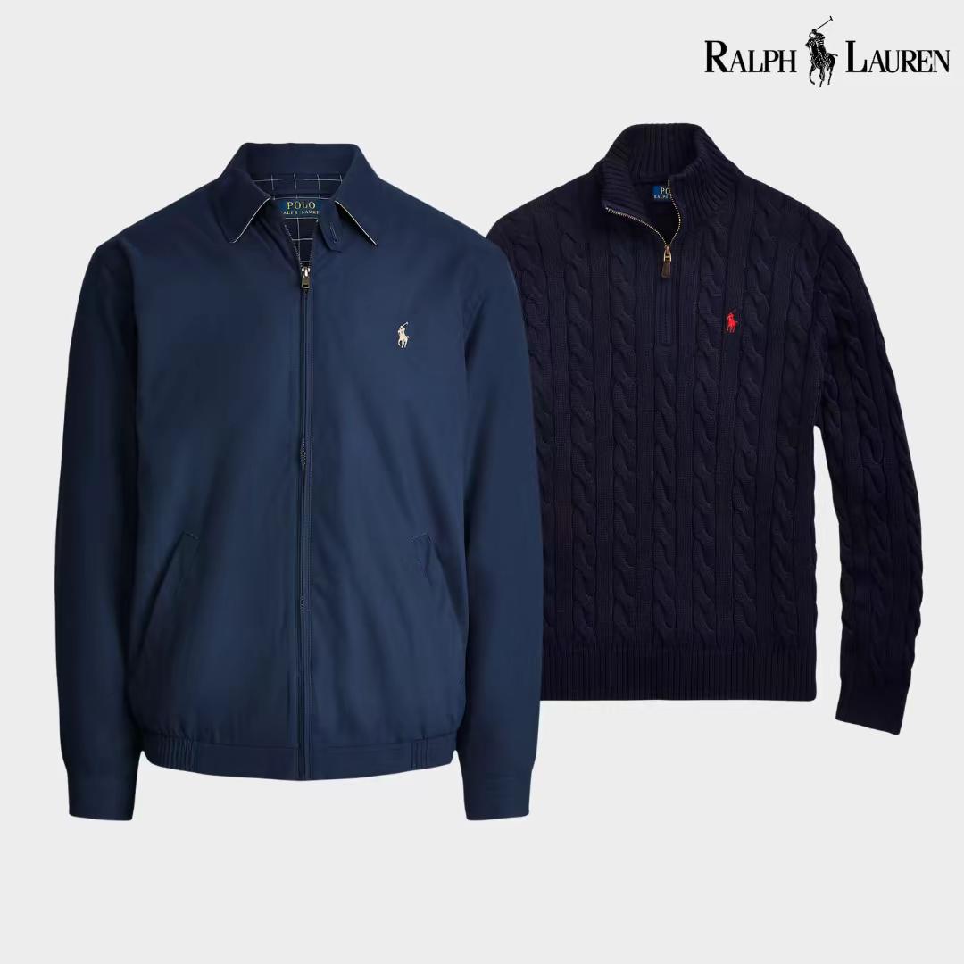 Ensemble R&L : Blouson aviateur + Pull à col zippé offert