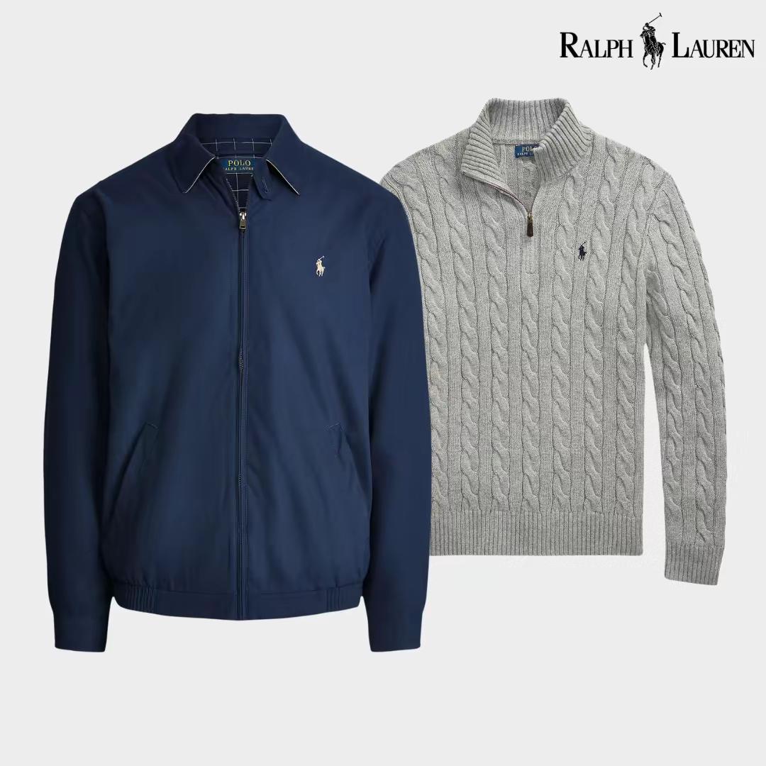 Ensemble R&L : Blouson aviateur + Pull à col zippé offert