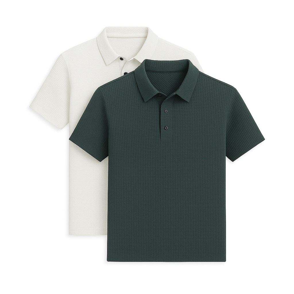 Polo en soie ultra fraîche (lot de 2 + montre offerte)