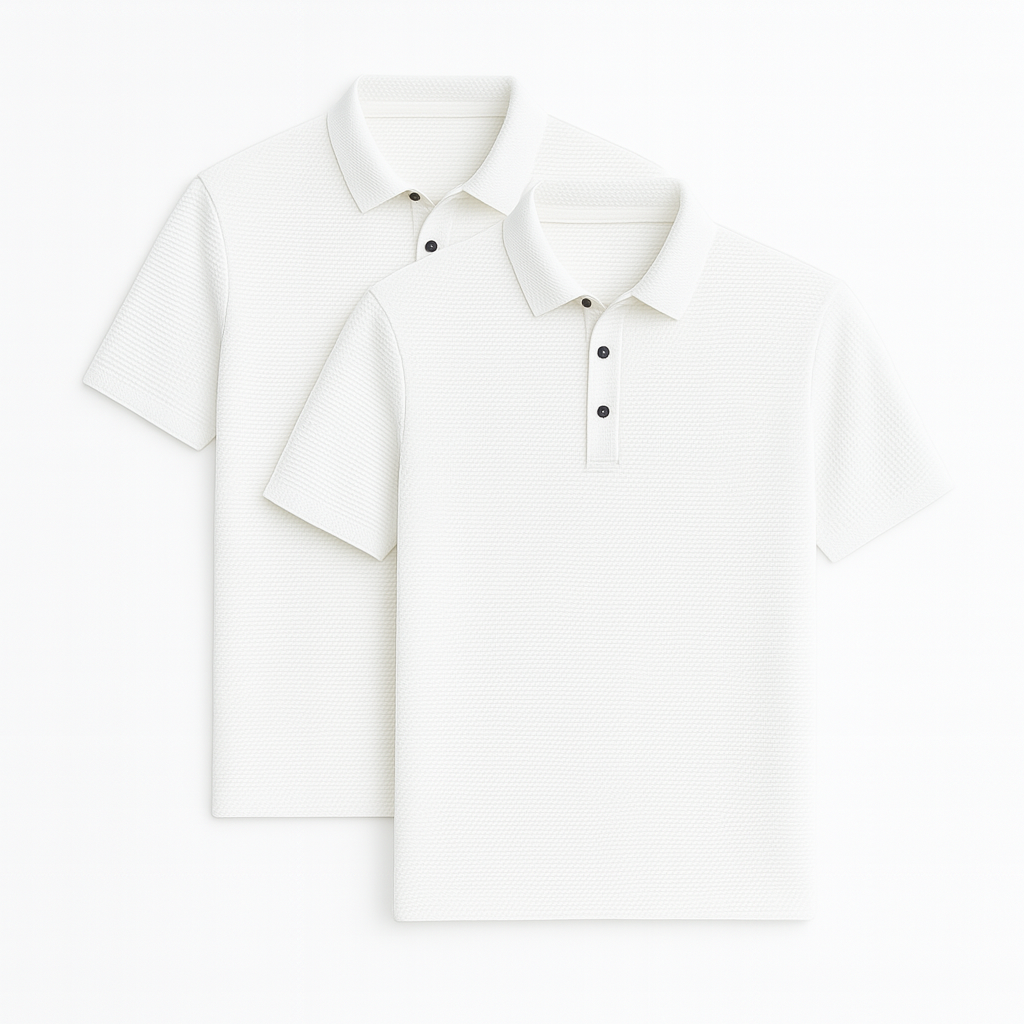 Polo en soie ultra fraîche (lot de 2 + montre offerte)