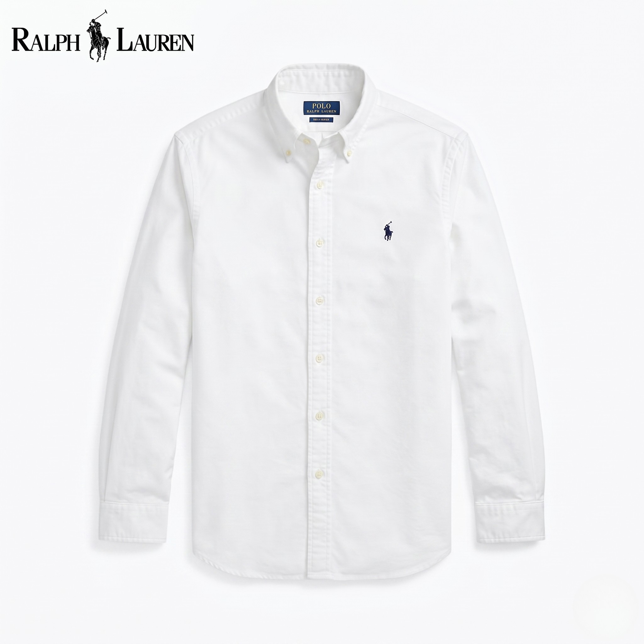 Chemise Oxford teinte en pièce RL coupe slim