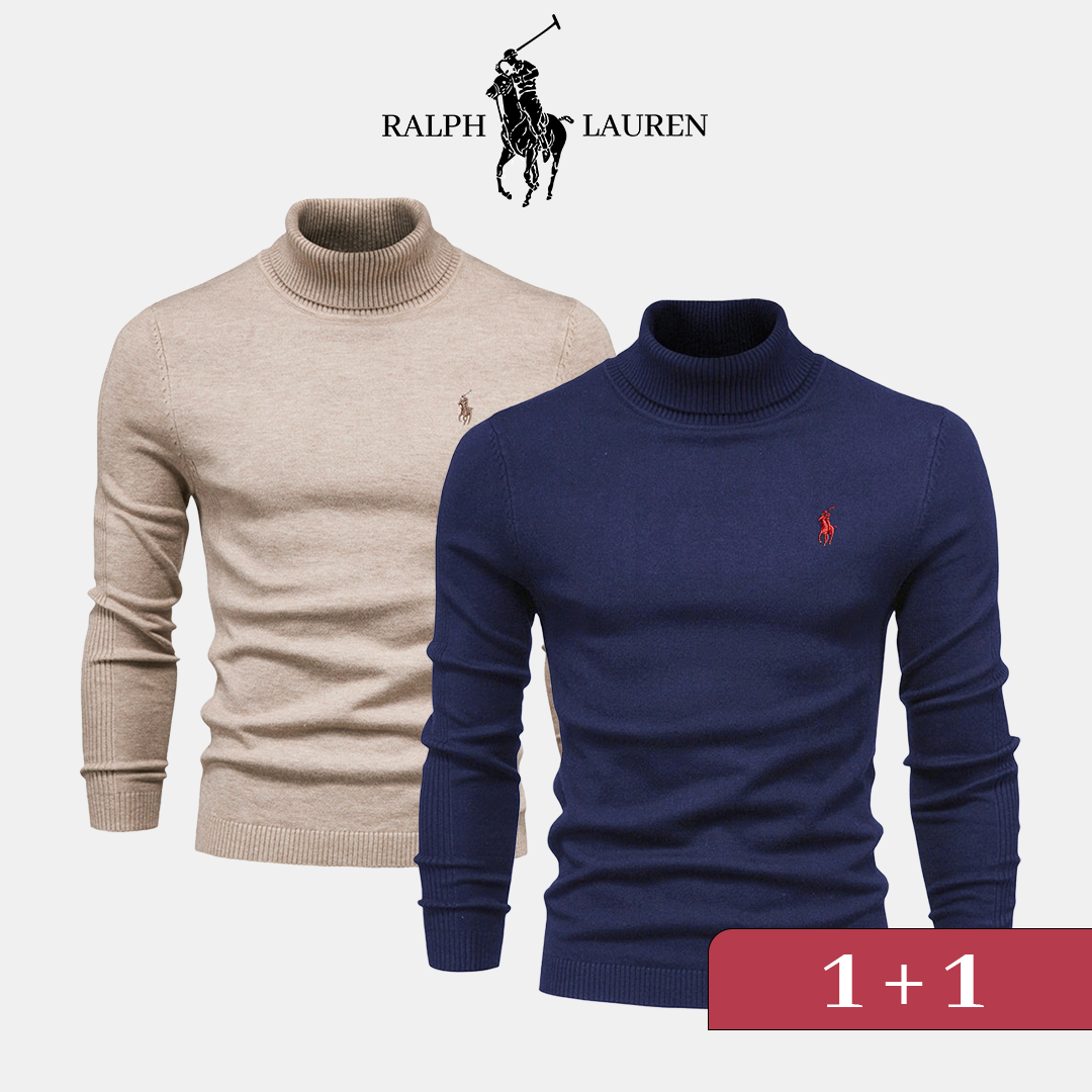 Pull à col roulé RL 1+1 (DÉSTOCKAGE)