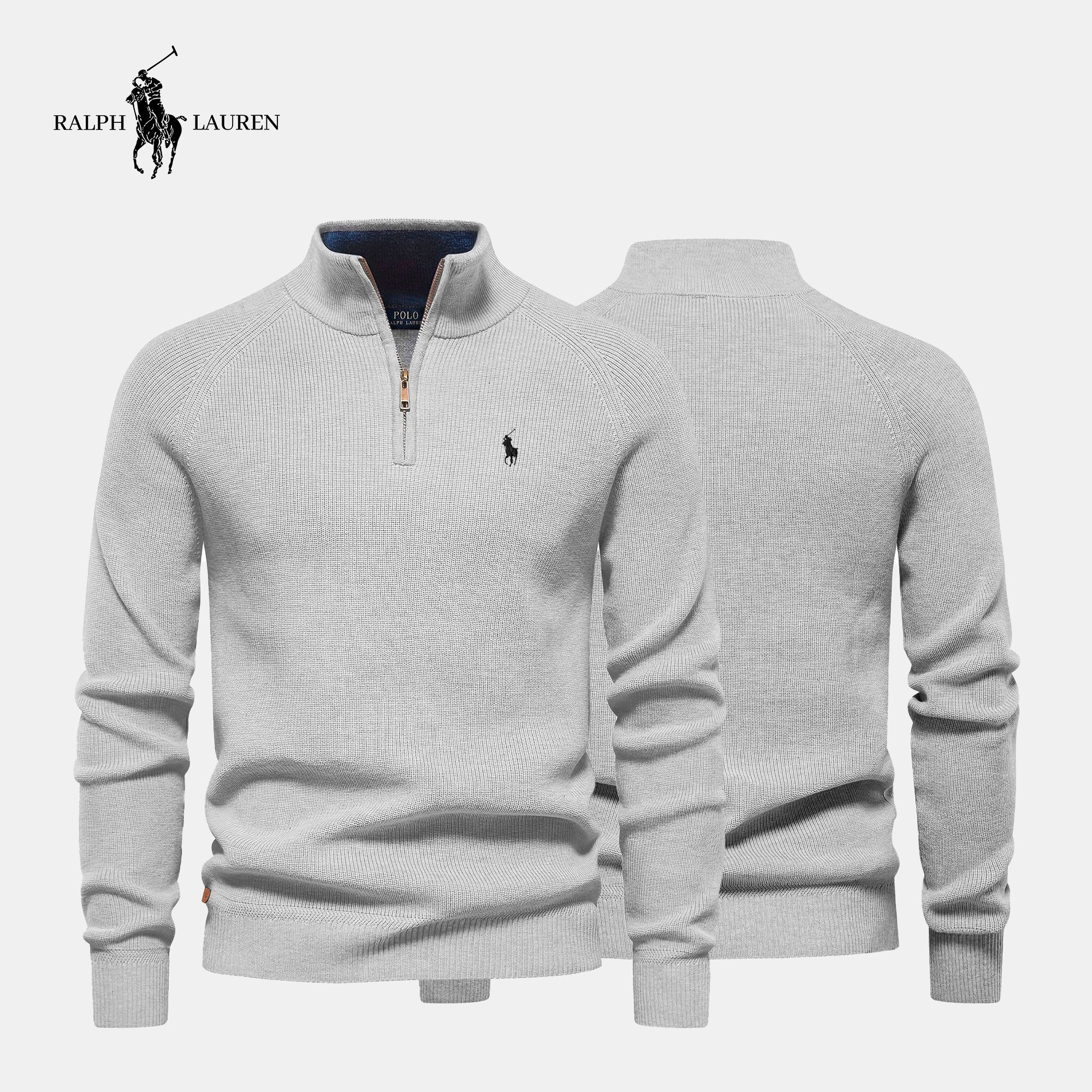 Pull à col zippé R&L + Montre offerte