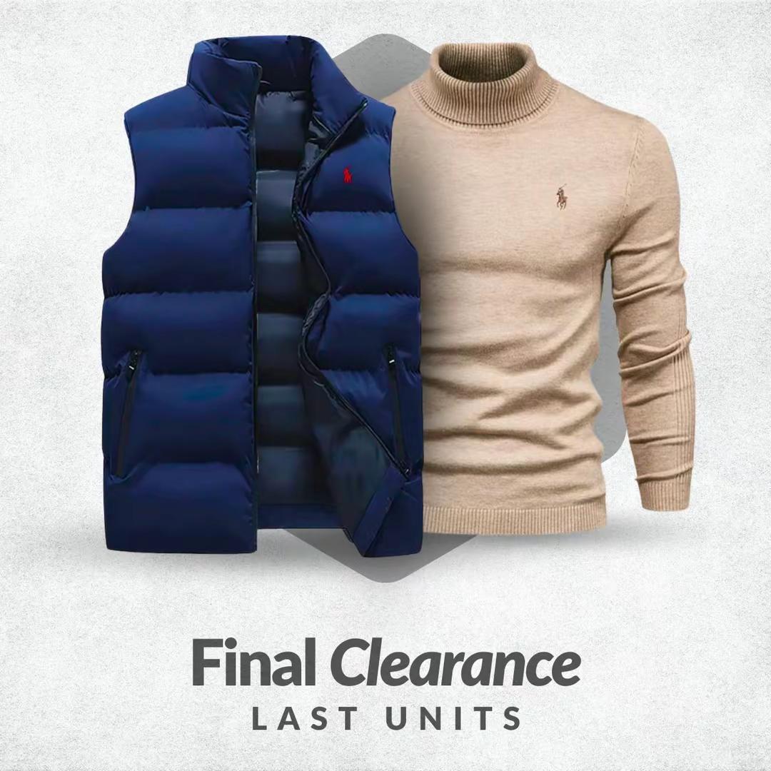 Gilet RL + Pull gratuit (DÉSTOCKAGE)