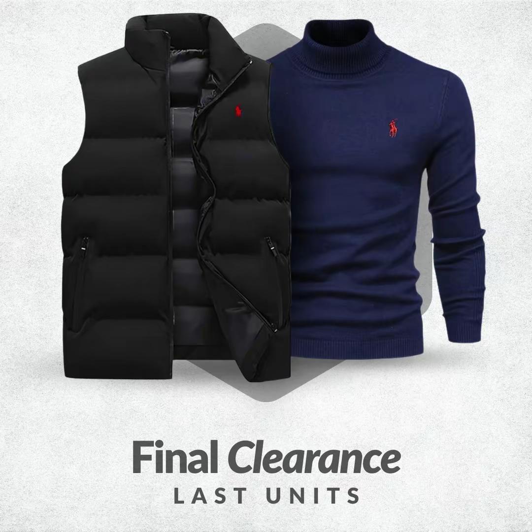 Gilet RL + Pull gratuit (DÉSTOCKAGE)