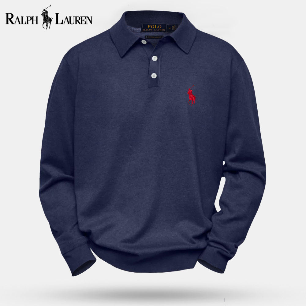 Pull en laine tricotée à torsades RL