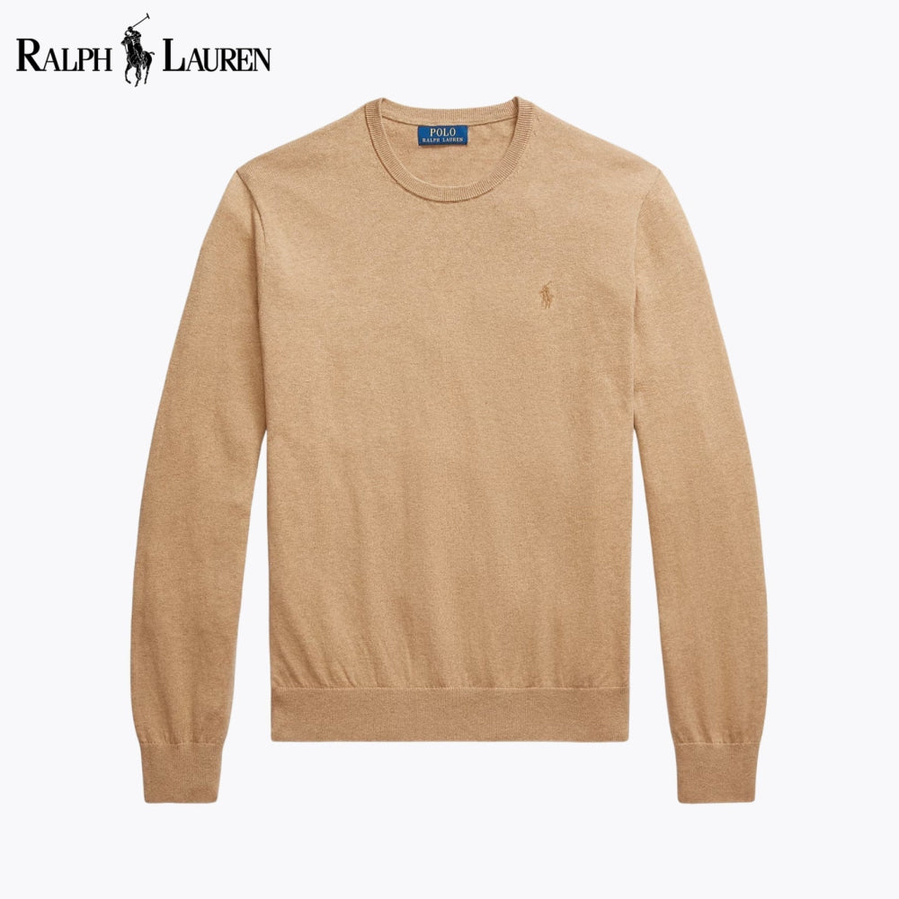 Pull ras du cou RL en coton et cachemire