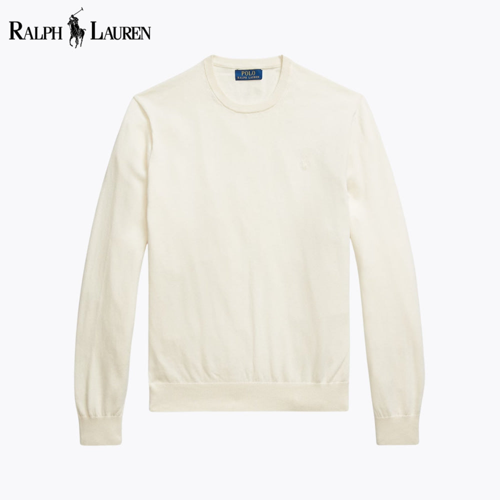 Pull ras du cou RL en coton et cachemire