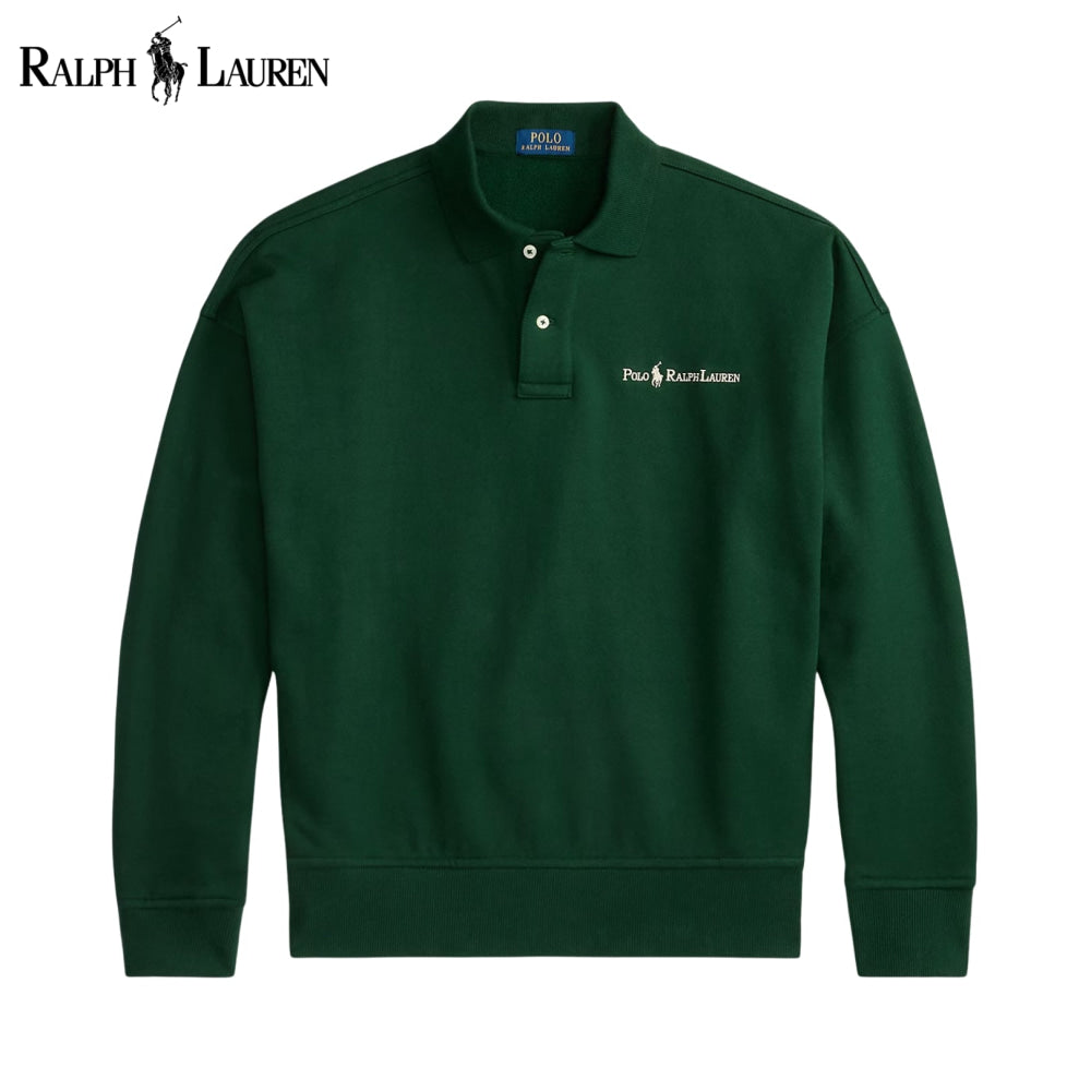 Sweat-shirt à col avec logo RL
