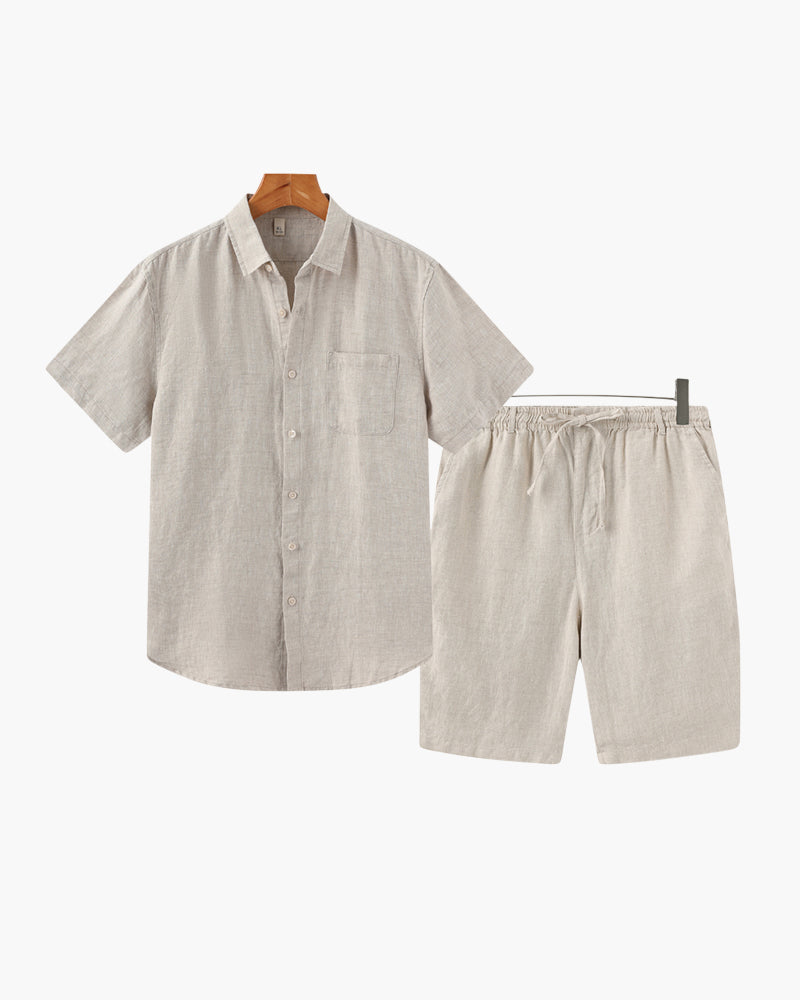 Ensemble en lin (short)