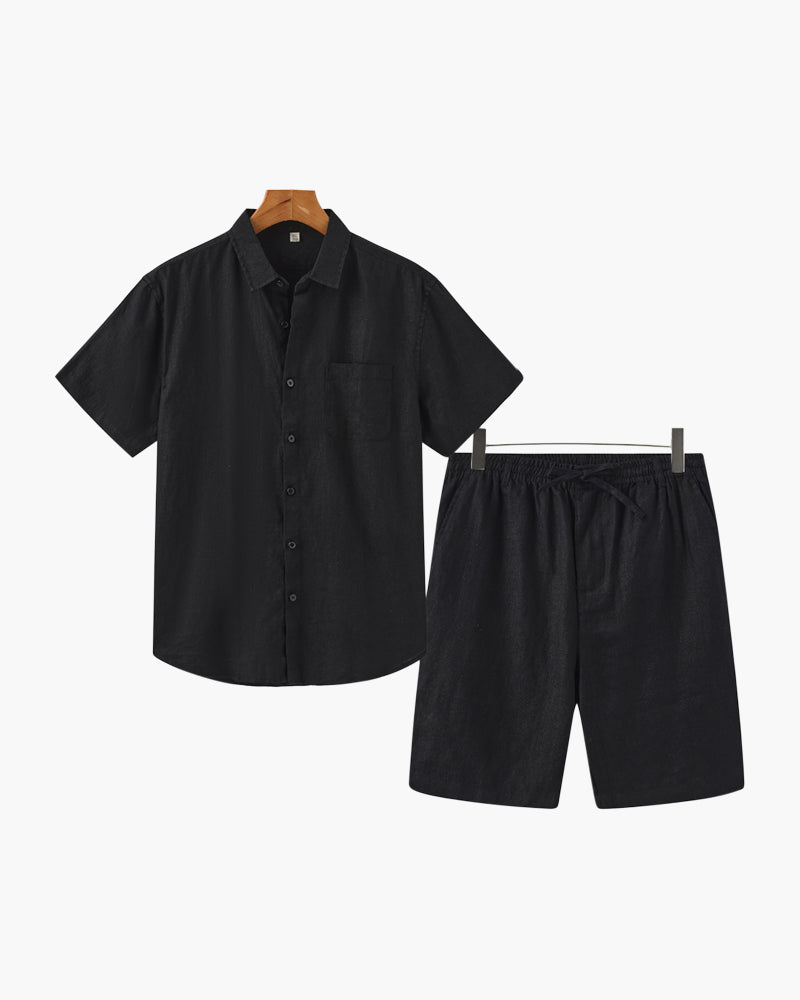 Ensemble en lin (short)