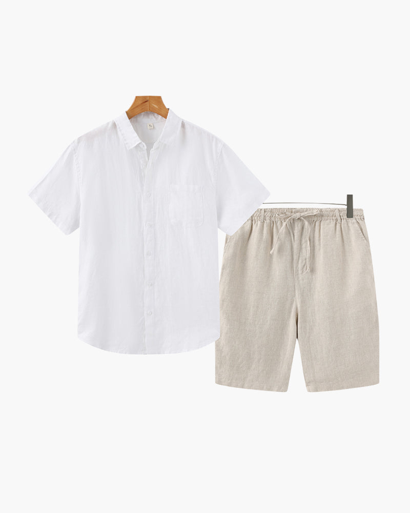 Ensemble en lin (short)