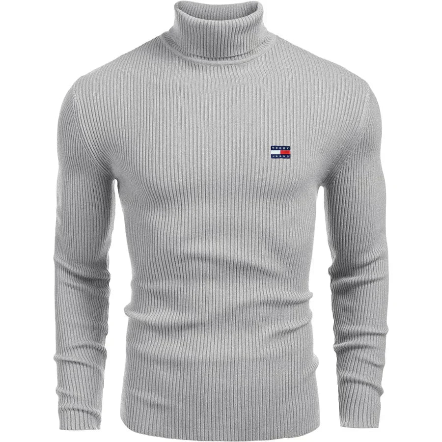 Pull classique à col roulé TH