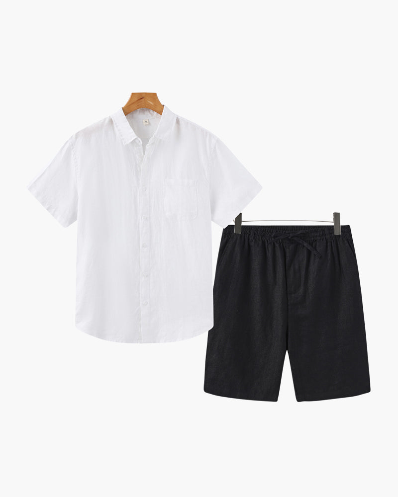 Ensemble en lin (short)