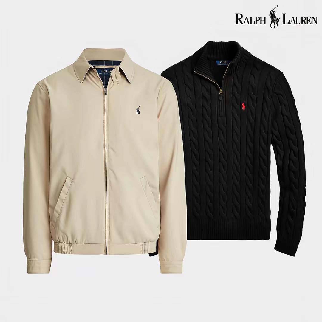 Ensemble R&L : Blouson aviateur + Pull à col zippé offert