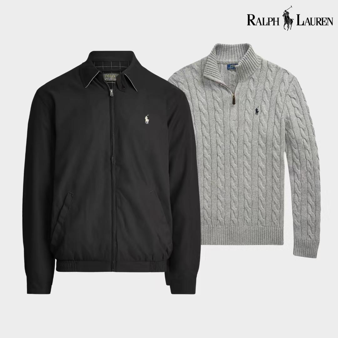Ensemble R&L : Blouson aviateur + Pull à col zippé offert