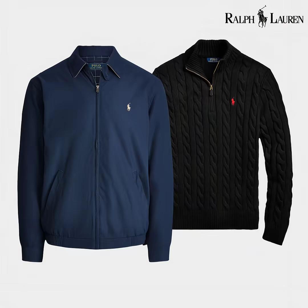 Ensemble R&L : Blouson aviateur + Pull à col zippé offert