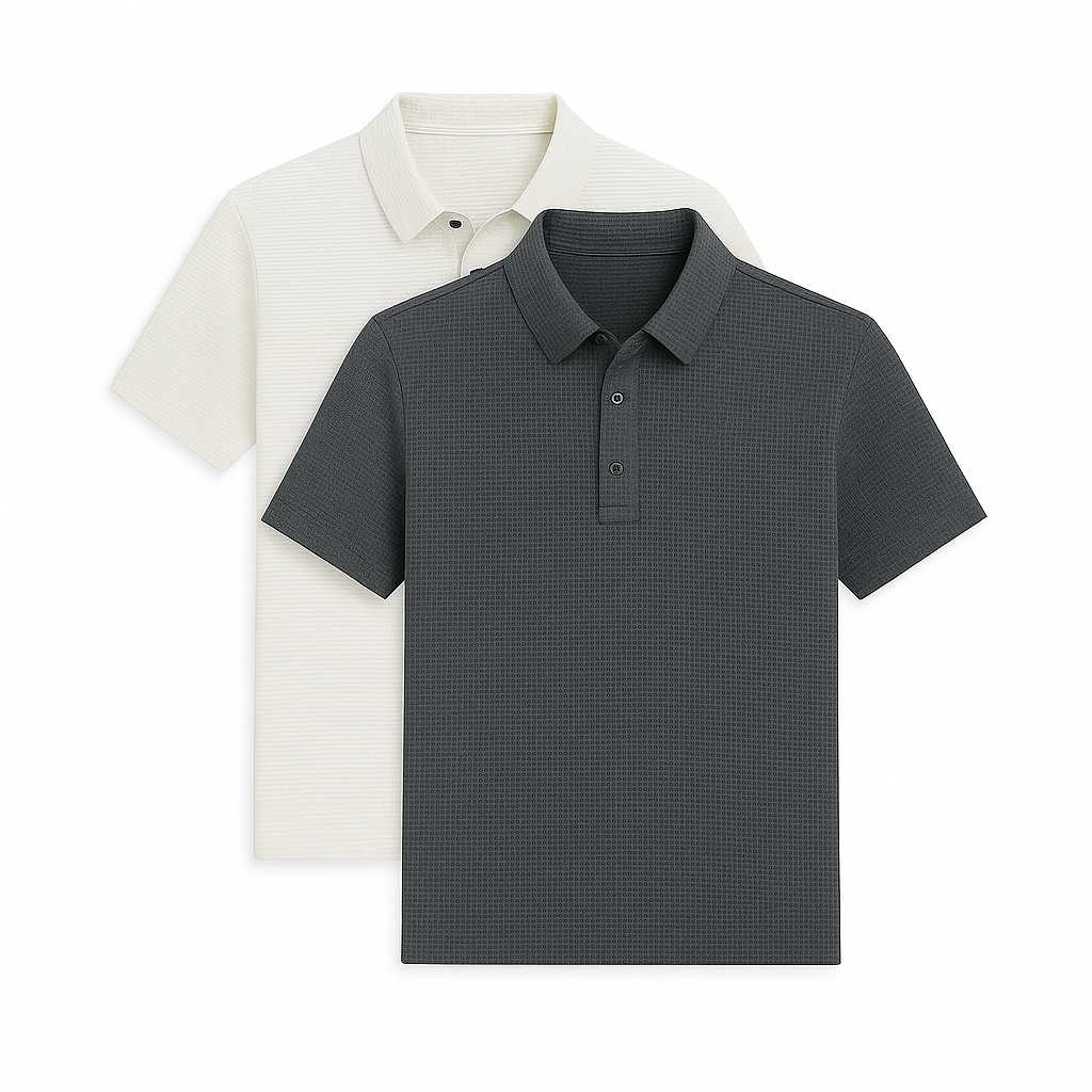 Polo en soie ultra fraîche (lot de 2 + montre offerte)