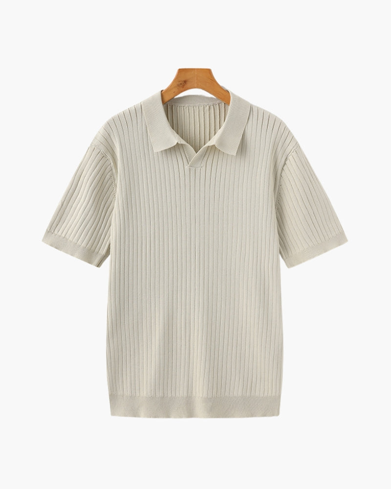 Polo côtelé de qualité supérieure