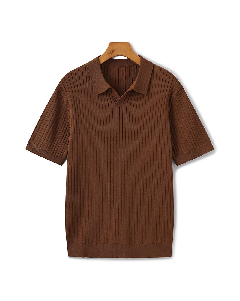 Polo côtelé de qualité supérieure