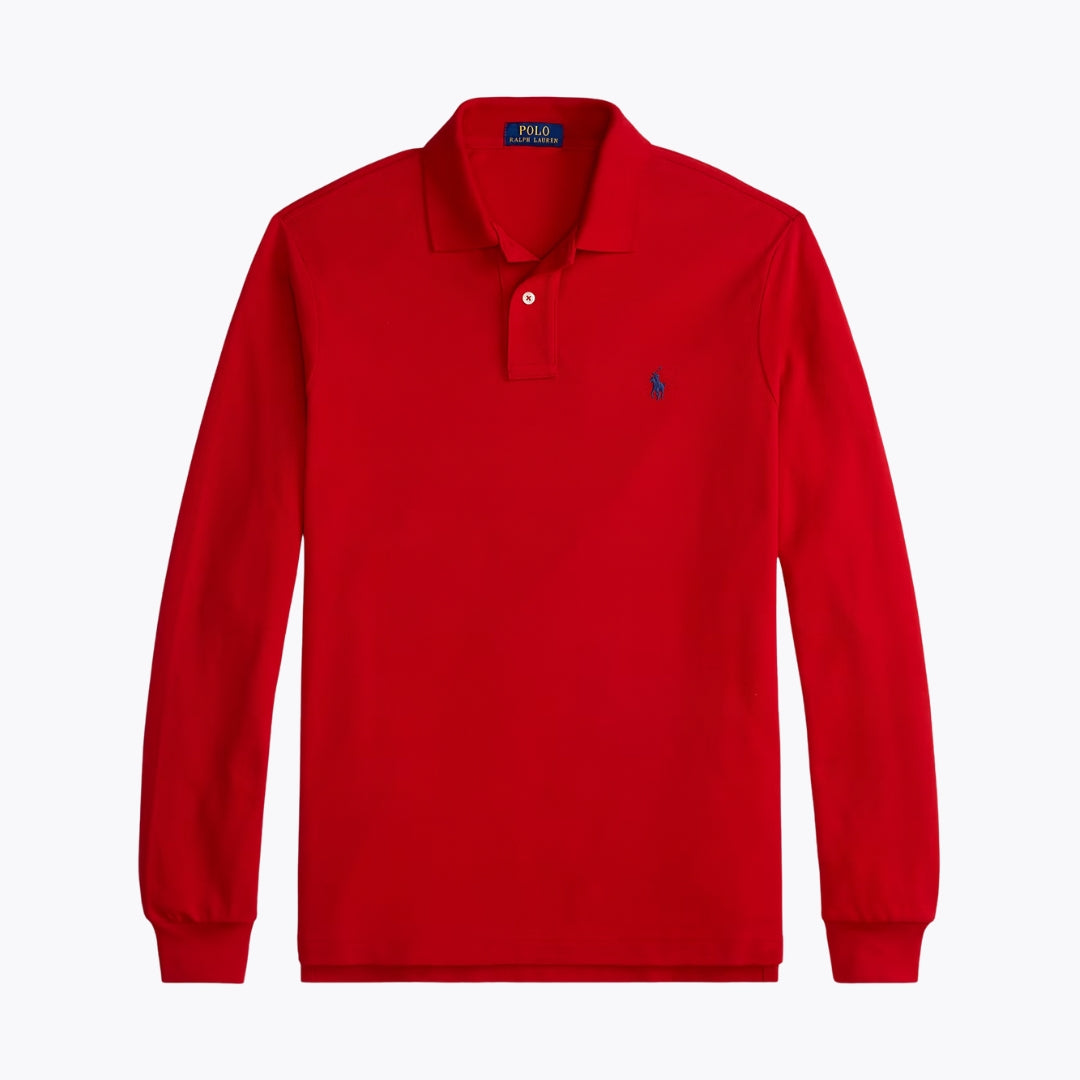 Polo à manches longues en maille RL