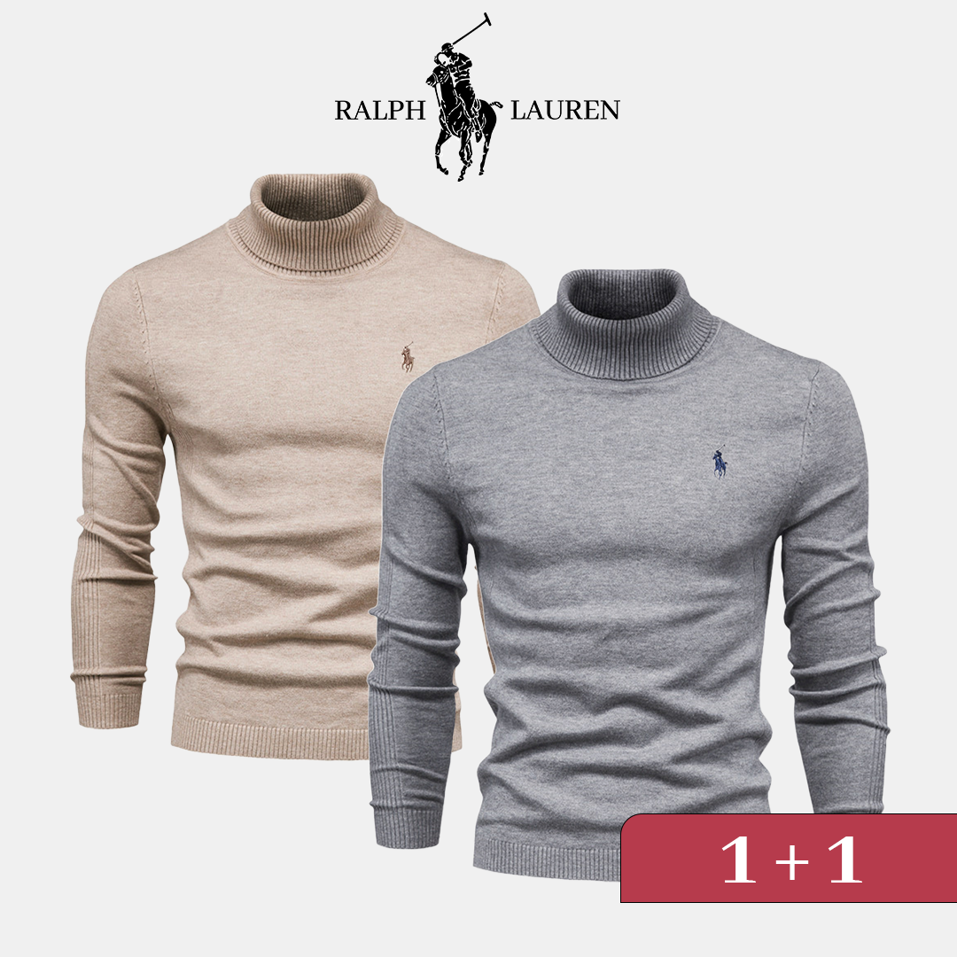 Pull à col roulé RL 1+1 (DÉSTOCKAGE)