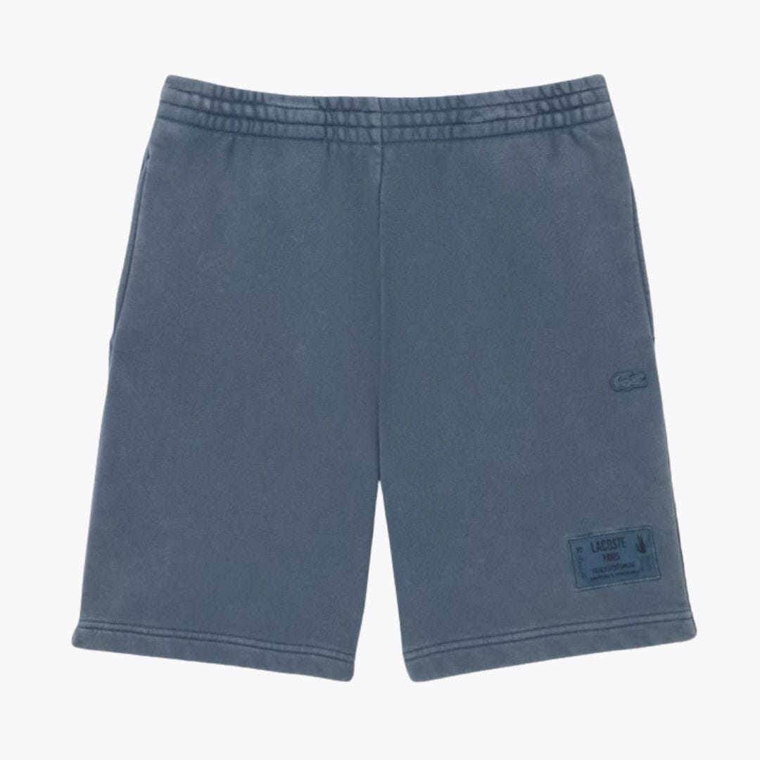 Short en molleton de coton effet délavé LC