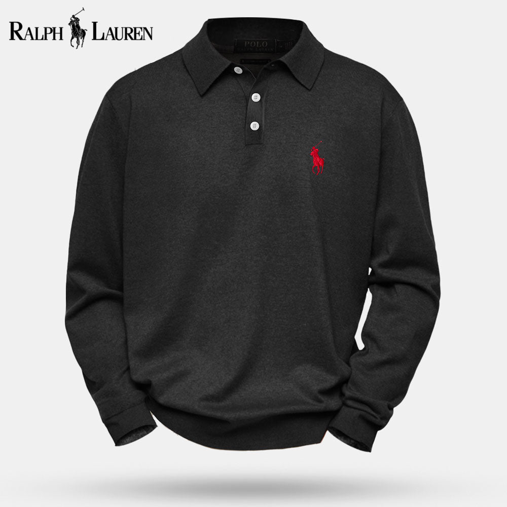 Pull en laine tricotée à torsades RL