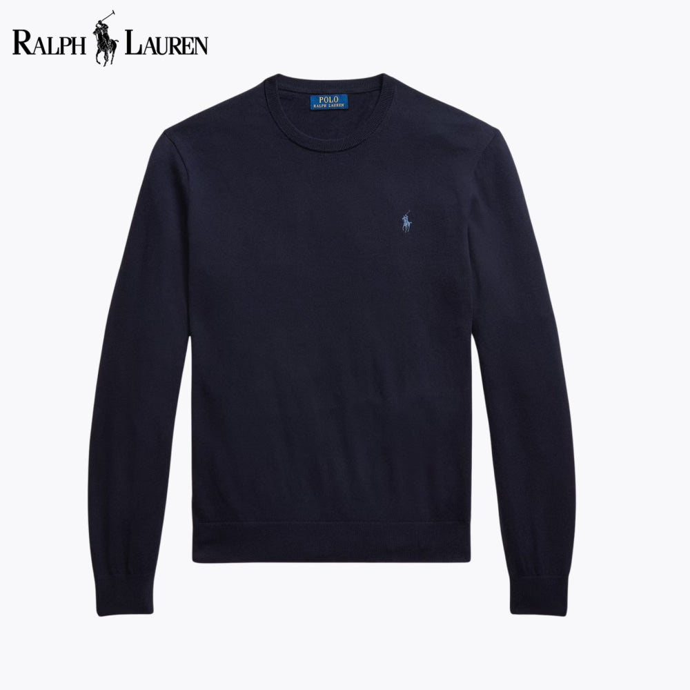 Pull ras du cou RL en coton et cachemire