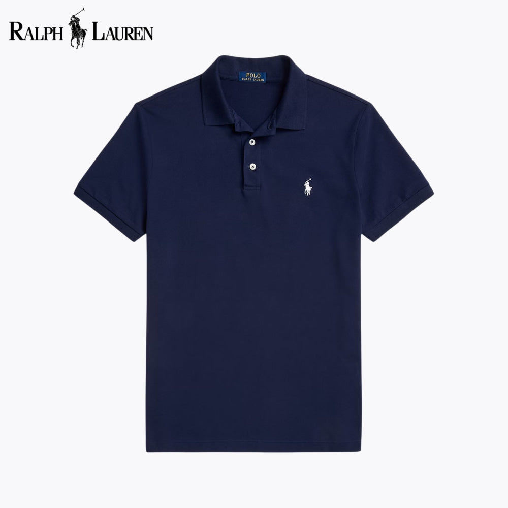 Polo RL Custom Slim Fit en maille extensible