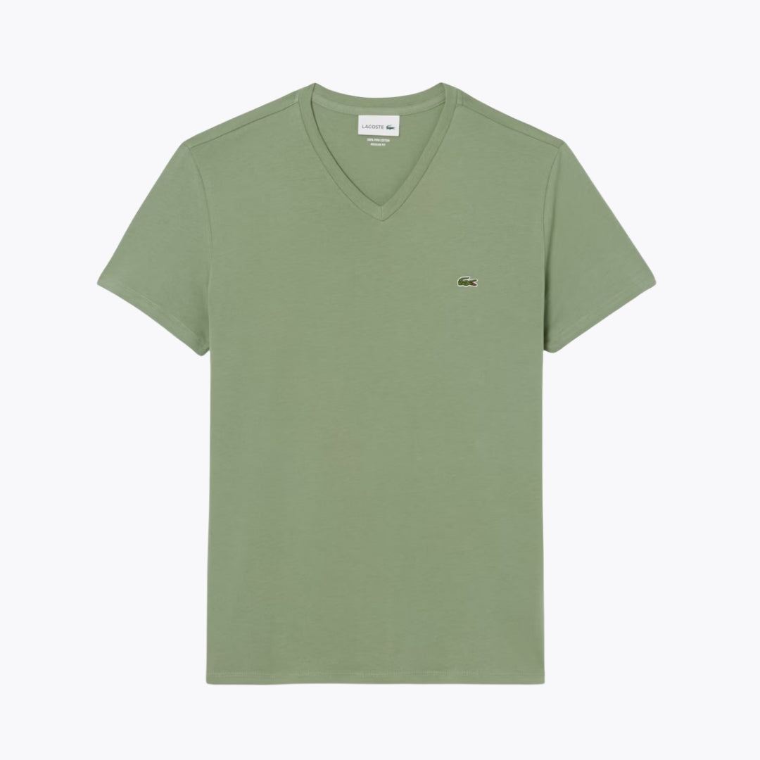 T-shirt léger en coton Pima à col en V LC