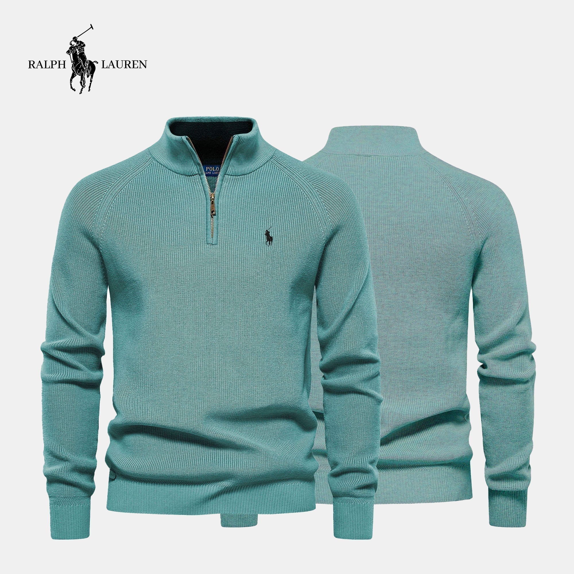 Pull à col zippé R&L + Montre offerte